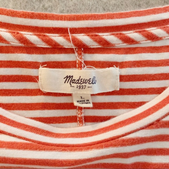Madewell Red Stripe Cotton Tank Top - Picture 4 of 4